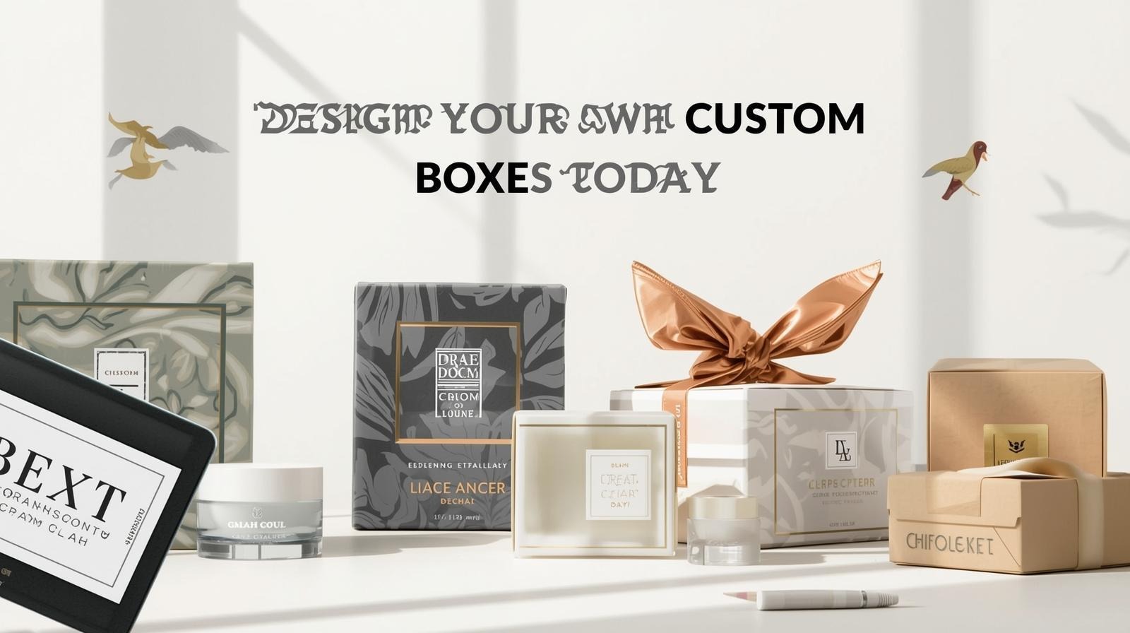 Custom Cream Boxes