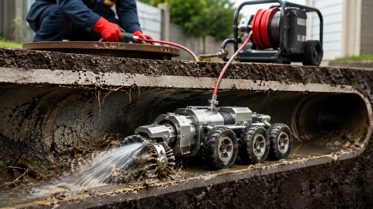unclogging drains
