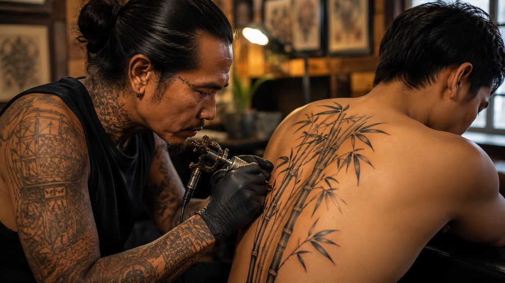 a professional tattoo artist