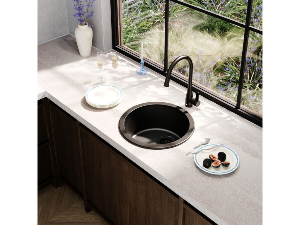 Benefits of a Black Round Kitchen Sink With Drainer