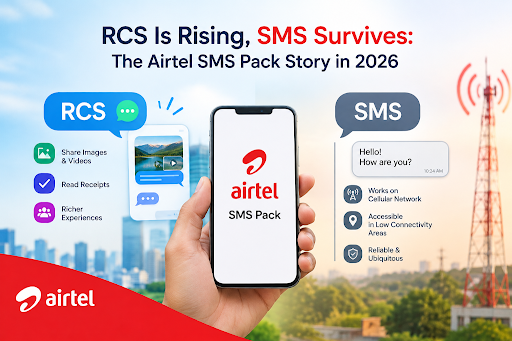RCS Is Rising, SMS Survives: The Airtel SMS Pack Story in 2026